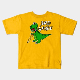 3rd Grade Dinosaur T-Rex Back To School 2022 Kids T-Shirt